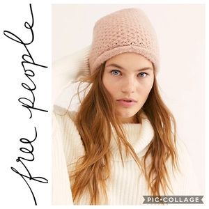 ❄️Free People Dreamland Knit Beanie {Blush} One sz